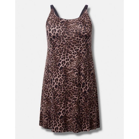 🆕 Soft Crossback Sleep Gown 3 3X 22 24 NWT Torrid New! Leopard Animal Print - Picture 5 of 6